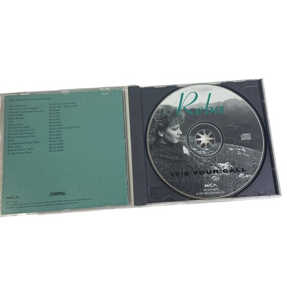 Vintage 1992 Reba McEntire It's Your Call MCA Music Audio CD Jewel Case - Picture 2 of 3